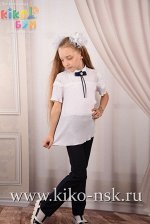 701285 Блуза шифоновая с брошью ModaLora