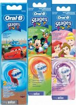 ORAL_B Насадки для электрических зубных щеток Детские EB10 2шт