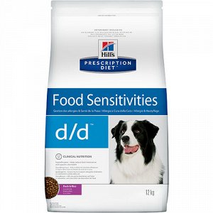 Hill's PD Canine d/d д/соб Дерматит/пищевая аллергия Утка 12кг (1/1)