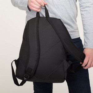 Рюкзак молодёжный, отдел на молнии, наружный карман, «Джокер» цвет чёрный, 33 см х 13 см х 37 см