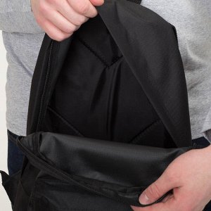 Рюкзак молодёжный, отдел на молнии, наружный карман, «Джокер» цвет чёрный, 33 см х 13 см х 37 см