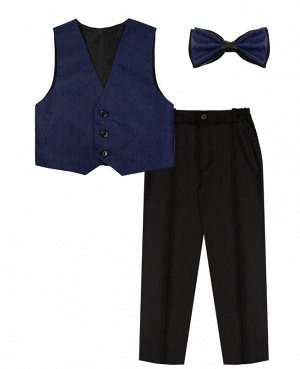 Комплект нарядный для мальчика ассортимент,рост 104 Цвет: синий+черный