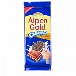 Шоколад Альпен Гольд Орео Арахисовая Паста  95 г *