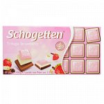 Шоколад SCHOGETTEN Trilogia Strawberry 100 г *