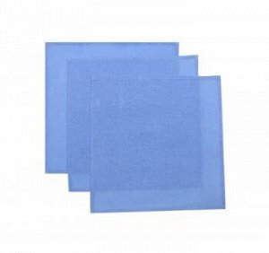 Комплект носовых платков 32*32 см, бязь однотонная, 10 шт. (Голубой цвет)