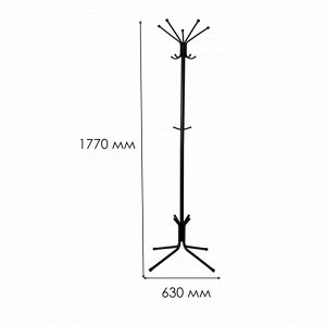 Вешалка - стойка напольная (разборная) Луч 5 1770х630мм