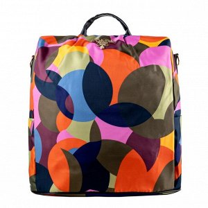 Женский влагостойкий рюкзак Verona Comy, цветные круги