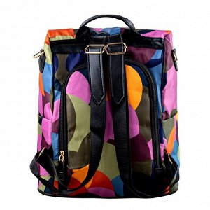 Женский влагостойкий рюкзак Verona Comy, цветные круги