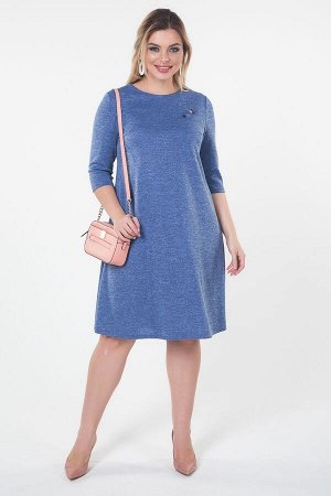 Платье Донна №16.Цвет:голубой/меланж