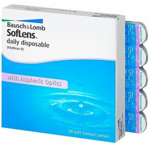 Однодневные контактные линзы B&L SOFLENS DAILY DISPOSABLE 90 линз