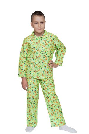 Пижама для мальчика, модель 307, фланель (24 размер, Игрушки 5398-3)