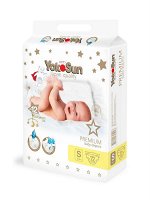Подгузники YokoSun Premium S (3-6 кг) 72 шт