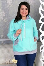 Толстовка «Эпатаж» флис бирюза