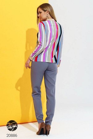 Рубашка в разноцветную полоску