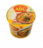 Лапша бп ТМ Mi ABC со вкусом Курица Карри (Kari Ayam) в стакане 60 гр.
