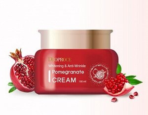 DEOPROCE Pomegranate Cream Whitening & Anti-Wrinkle Крем/лица от морщин осветляющий Гранат, 100мл