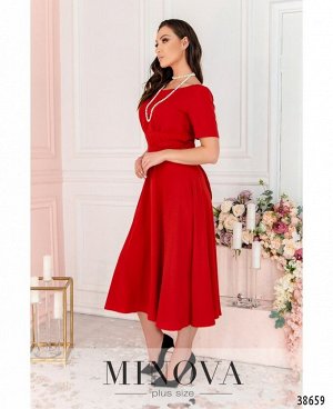 Платье №18-022-красный