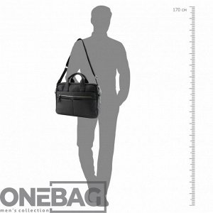 Сумка мужская ONEBAG большая на короткой ручке и регулируемом плечевом ремне(min:975, max:1575)