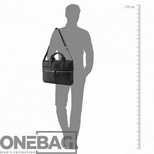 Сумка мужская ONEBAG большая на короткой ручке и регулируемом плечевом ремне(min:975, max:1575)