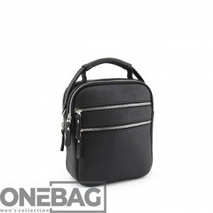Сумка мужская ONEBAG средняя на короткой ручке и регулируемом плечевом ремне(min:975, max:1575)