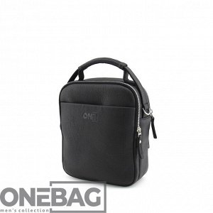 Сумка мужская ONEBAG средняя на короткой ручке и регулируемом плечевом ремне(min:975, max:1575)