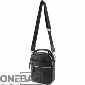 Сумка мужская ONEBAG средняя на короткой ручке и регулируемом плечевом ремне(min:975, max:1575)