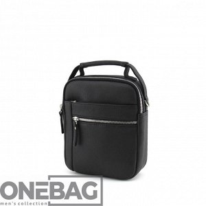 Сумка мужская ONEBAG средняя на короткой ручке и регулируемом плечевом ремне(min:975, max:1575)