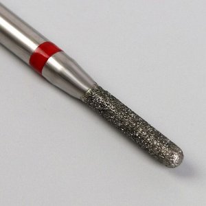 Фреза алмазная для маникюра «Цилиндр скруглённый», мелкая зернистость, 1,8 ? 8 мм