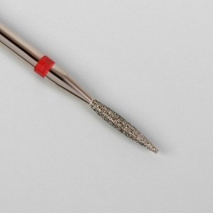 Фреза алмазная для маникюра «Пламя», мелкая зернистость, 1,4 ? 8 мм
