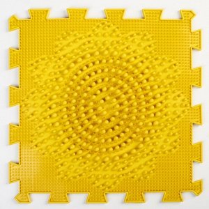Детский массажный коврик 1 модуль "Подсолнух" цвет жёлтый