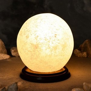Соляная лампа "Шар большой", цельный кристалл, 19 см
