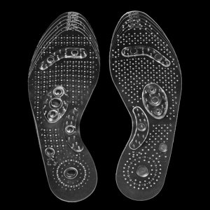 Стельки для обуви, универсальные, массажные, силиконовые, с магнитом, 39-44 р-р, пара