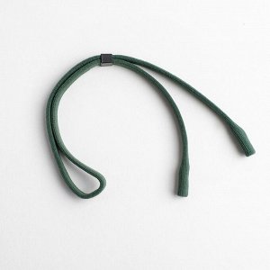 Шнурок для очков "Верёвка" плотная, цвет чёрно-зелёный F79158