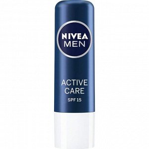 Бальзам для губ Nivea Lip Care «Активный уход», мужской