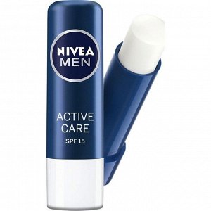 Бальзам для губ Nivea Lip Care «Активный уход», мужской