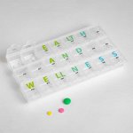 Таблетница &quot;Health&quot;, 21 секция, 21,5 х 12 см