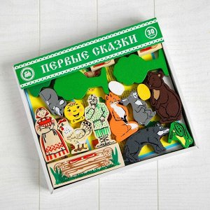 Конструктор «Первые сказки: Колобок, Курочка Ряба, Теремок», 30 элементов