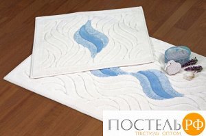 Набор ковриков для ванной  Карвен  "DALGA" KV 100 голубой