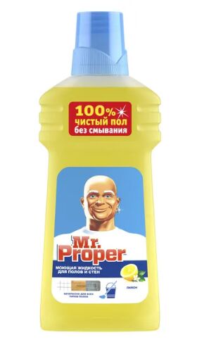 MR PROPER Моющая жидкость для полов и стен Лимон 500мл