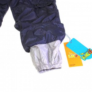Рост 70-74. Утепленные детские штаны на подтяжках с подкладкой из войлока Federlix цвета морской волны.
