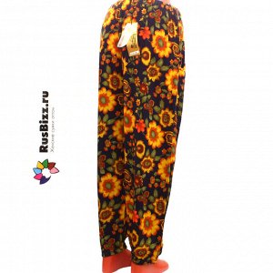 Рост 160-170. Размер 42-48. Легкие летние штаны Summer из бамбукового волокна с оригинальным принтом.