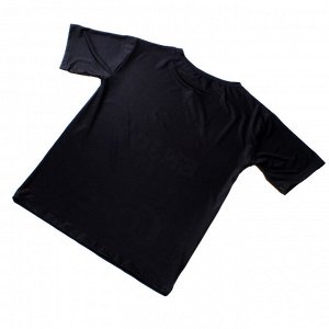 Размер 44-46. Стильная женская футболка Space_Enjoy черного цвета.