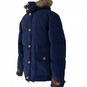 RusBizz Размер 50. Современная утепленная мужская куртка Adrian цвета синий кобальт.