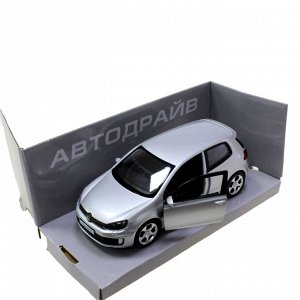 Модель машины Volkswagen Golf GTI масштаб 1:32 (длинна 12см)  графитового цвета.