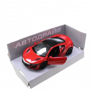 Модель машины Honda NSX 2017 масштаб 1:32  (длинна 12см) красного цвета.