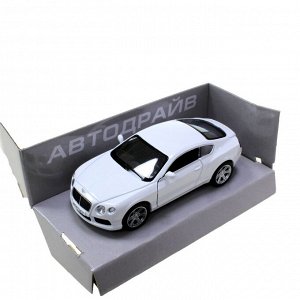 Модель машины Bentley Continental GT V8 масштаб 1:32 (длинна 12см)  белого цвета.