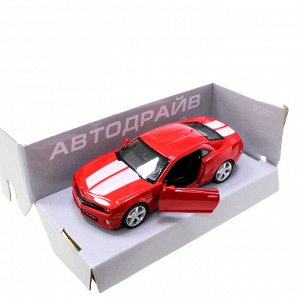 Модель машины Chevrolet Camaro масштаб 1:32 (длинна 12см)  красного цвета.