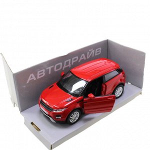 Модель машины Range Rover Evoque масштаб 1:32 (длинна 12см)  красного цвета.