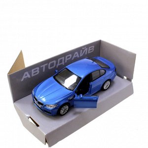 Модель машины BMW M5 Cope масштаб 1:32 (длинна 12см)  синего цвета.