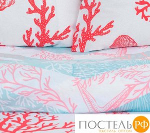 КПБ Этель дуэт Sea caress 143*215 см - 2 шт, 220*240 см, 70*70 см -2 шт   4675210 (Прямоугольная ПВХ)